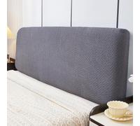 ZRCYXDW Elasticas Funda para Cabecero De Cama, Todo Incluido Funda Cabecero Cama Suave Extraíble Lavable Cubierta De Cabecera con Parte Inferior Elástica-Gris oscuro-110-130cm