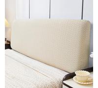 ZRCYXDW Elasticas Funda para Cabecero De Cama, Todo Incluido Funda Cabecero Cama Suave Extraíble Lavable Cubierta De Cabecera con Parte Inferior Elástica-Beige-170-190cm