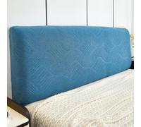 ZRCYXDW Funda para Cabecero, Elástica Funda Protectora para Cabecero De Cama Todo Incluido Dormitorio Cubierta de Cabecera Lavable A Máquina-Azul-150cm(59.1in)