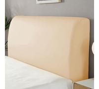 ZRCYXDW Spandex Funda Cabecero Cama, Elasticas Funda para Cabecero De Cama Suave Todo Incluido Cubierta para Cabecero De Cama Lavable para Dormitorio Hotel-Beige obscuro-110-130cm