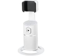 ZRDSZWZ Fiable rotación de 360 ° inteligente selfie stick trípode cardán cámara teléfono soporte Live Auto Face Object Tracking - negro (color: blanco)