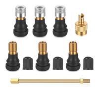 zrfgbxim 7 Pcs Válvulas Tubeless para Patinete Eléctrico, Adaptador Inflador Válvulas, Adaptador de Extensión de Válvula de Neumático para Patinete eléctrico Accesorios