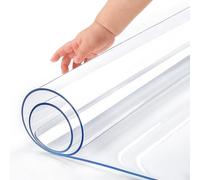 ZRFYDN Cocina de Comedor Transparente Cubierta de Mesa de Comedor Mantel Protector de Silla con Labio para Pisos Duros Serie Eco-Friendly Protector de Piso de Silla (Espesor: 2 mm) (50x70cm)