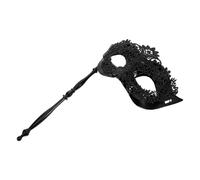 ZRHWSPD MáScara De Fiesta De Baile Máscara de mano de encaje for mujer, máscara de mascarada con palo, Material transpirable, mascarillas for Halloween