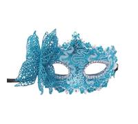 ZRHWSPD MáScara De Fiesta De Baile Máscara de mascarada de mariposa lateral, máscara de ojos de media cara, fiesta de maquillaje, bola, máscara de Mardi Gras(Blue)