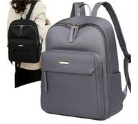 ZRHWSPD Mochila Viaje Mochila for mujer, última mochila escolar de gran capacidad for estudiantes, ligera for portátil, un solo hombro a la moda(GRAY)