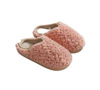 ZRHWSPD Pantuflas De Felpa Para Mujer Pantuflas de piel sintética for mujer, pantuflas de invierno cortas de felpa, planas, cómodas, suaves y peludas, de algodón esponjoso.(Pink,36-37)