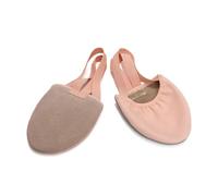 ZRHWSPD Punteras Gimnasia Ritmica Zapatillas de Gimnasia rítmica elásticas Media Palma for Mujer, Zapatillas Ballet con Suela y Puntera for Danza, Vientre for niñas(Pink,32-33)