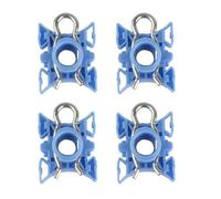 ZRHYRG Manivela Aluminio Ligero 4 clips deslizantes para guía de elevalunas, bloques deslizantes compatibles con BMW 735i, 750iL, M5, Z4, Z3 y 318is, compatibles con Volvo 740 Empuñadura Antidesliz