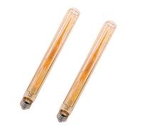 ZRJIA E27 T30 300 mm Bombilla LED decorativa estilo vintage retro industrial antiguo Edison E27 T30 8W 800lm 2300K blanco cálido 360° 230 V No parpadeante No regulable (paquete de 2)