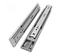ZRQSMCX Correderas para cajones de Acero Inoxidable de 10 a 22 Pulgadas, rieles deslizantes de Tres Secciones con Cierre Suave y amortiguado, herrajes para Muebles (Normales de 1,Normal 18inch 45cm