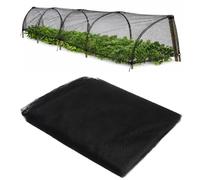 ZRUEWOT Red de protección para pájaros, 6 m × 2,4 m, para exteriores, red de protección para pájaros, red de protección para verduras, pollos, mosquiteros, red de protección contra insectos, red negra