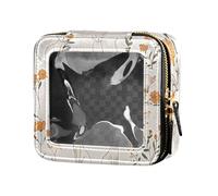ZRWLUCKY Cornish Rex Cats Neutral Biege - Bonita bolsa de maquillaje transparente, organizador de maquillaje portátil para mujeres, gatos Cornish Rex neutro biege, Cornish Rex Cats Neutral Biege