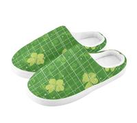 ZRWLUCKY Country Clovers - Zapatos de casa para hombre y mujer, con espuma viscoelástica, suaves, mullidas, cálidas, acogedoras, para el hogar y exteriores