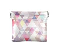 ZRWLUCKY Fashion Trend - Monedero pequeño de cuero blanco, organizador portátil para llaves y tarjetas para mujer y niña, Varios colores, 4.33"(L) x 3.74"(W) x 0.39"(H), Imprimir