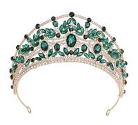ZRxmNoTh Corona, corona de rey, tiara, coronas para mujer, corona de princesa, corona de reina real de lujo para mujer, tiara grande de cristal para banquete, fiesta, disfraces, joyería, accesorios