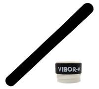 ZRZ Pack Pala de Padel NEGRO Rugoso + Overgrip VIBOR-A Colores