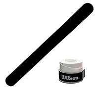 ZRZ Pack Protector Pala de Padel NEGRO Rugoso + Overgrip WILSON Pro Colores - Resistente y Duradero - Adaptabilidad a Todo Tipo de Marcos - Fabricación Española