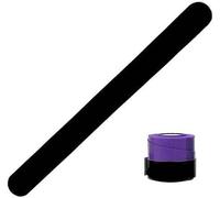 ZRZ Protector Pala de Padel Transparente Rugoso Pack de Protectores + Overgrip Comfort Pro - Cinta Protectora Funda Pala de Padel Multigranulada Silicona Resistente (1 Negro + Over Morado)