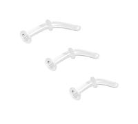 ZS 3 piercings de nariz de cristal, 14G, 16G, 20G, curvado, cartílago, caracola, daith, hélice, retenedor de nariz, piercing para tabique, joyería para hombres y mujeres, Vidrio, No es una piedra