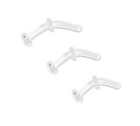 ZS 3 piezas de vidrio perforador de nariz soporte anillo de nariz Stud, 14G 16G 20G curvado cartílago conch daith hélice titular nariz septum piercing joyería para hombres mujeres, 14g, 16g, 20g