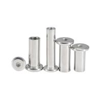 ZS Hardware 10 unids/lote M3 M4 M5 M6 M8 tuerca de cabeza hexagonal plana de acero inoxidable