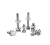 ZS Hardware Extensión completa determinada del tornillo y de la tuerca del perno hexagonal del acero inoxidable M5-M10 304