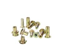 ZS Hardware Tuercas de remache de pétalo largo M4 M5 M6 M8, tuercas de inserción de zinc ranuradas for extensión(10pcs,M6)