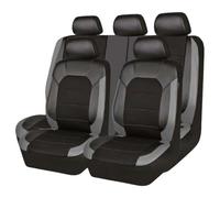 ZSALTT 9 Piezas Cuero Funda Asiento Coche para Suzuki Vitara 2020-2024, Impermeable Completo Juegos Cubreasientos Protectores Accesorios,B/Grey
