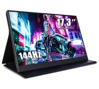 ZSCMALLS - Monitor portátil de 17.3 pulgadas, 144 Hz, 1080p, FHD, USB-C HDMI, HDR IPS, extensor de pantalla para laptop, con cubierta inteligente/bocina para laptop, Mac, teléfono, PS3 4/5, Xbox,