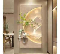 ZSCNYHMT Cuadro De Pared Led 3D, DecoracióN De Pared EstereoscóPica 3D, Escultura Creativa con Jarrón Y Planta Artificial, para Sala De Estar, Pasillo(15.7 * 31.5in)