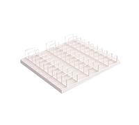 ZSCNYHMT Expositor De Azulejos, Estante De Almacenamiento De Azulejos, Expositor De Baldosas Cerámicas, Estante para Azulejos, Expositor Baldosas Suelo 30 Cuadrículas(White)