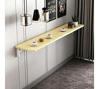 ZSCNYHMT Mesa Plegable de Pared, Resistente, Ahorra Espacio, Tablero partículas, para Garaje, Taller, Oficina en casa, Bar, Dormitorio(White Maple Color,120 * 30 * 2.5cm)