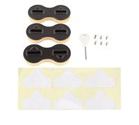 ZSDLKUTYR 3 Pcs Surfboard Fin Box Round Cup Shape PVC Nine Zero Degree Side Surfboard Fins Plugs for Surfing Surf Board