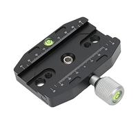 ZSDLKUTYR Plate Clamp, C Clamp, CNC Macd Aluminum y TR Mount A with 2 Bubble s, Non Slip Locking for DSLR Camcorder or,