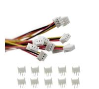 ZSDZFYLLK 10 juegos de conectores JST de 1,25 mm de 3 pines Mini Micro Electrónica con UL1571-26AWG 20 cm Cable y Hembra JST Conector Kit