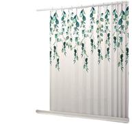ZSETG Cortina De Ducha Plegable, Instalación Sin Perforaciones, Impermeable Y Antimoho, Varios Tamaños, con Tiras Impermeables, Ganchos, Atracción Magnética De Tres Lados, para Baño 1.5 * 2.0