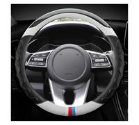 ZSGHJA Cubierta Volante Protector para Volante de Coche, 38cm, 15 Pulgadas, Cuero, para Kia, para Ceed, para Sportage, para Picanto, para Cerato, para Seltos Funda Volante Coche(White O)