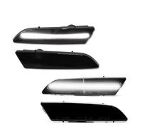 ZSGHJA Luz Indicadora Luces Indicadoras Laterales Del Parachoques Delantero Y Trasero Automóvil Para Chrysler Para Crossfire 2004-2007 2008 Indicadores Señal Giro Led(Smoked)