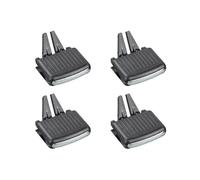 ZSGHJA Salpicadero Clip Ajuste Aire Acondicionado Salida ventilación Tablero Delantero para VW para Jetta para MK5 para Golf 5 para GTI R32 Salida Aire Acondicionado(4pcs Front Clip)