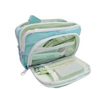 ZSHDTKWB Pencil Case Girl Gran Capacidad Bolsa De Lápiz Estética Caja De La Escuela Pen Papelería Linda Stationery Simple Style Pencil Suministros Escolares-Verde Claro
