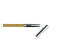 ZSHJG 12 Piezas Inserto de Flecha de Aluminio de Tiro con Arco para 8 mm Conector de Flecha de Eje de Flecha Flechas de Bambú de Madera (Plata)
