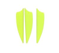 ZSHJG 50 pcs Tiro con Arco de Goma Plumas de Flecha 2.5 Pulgadas 1.75 Pulgadas El Plastico Flecha Plumas Fletches para la Caza DIY Flechas (Amarillo 2, 1.75 Pulgadas)