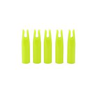 ZSHJG 50pcs Tiro con Arco Nocks de Plástico para Flechas Caza Pegamento en Flecha Nocks Envolver Flecha Nocks El Plastico Pin Nock para OD 6mm 7mm (Amarillo, ID: 6mm)