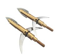 ZSHJG 6pcs Puntas de Flecha de Tiro con Arco Caza Universal Metal Flecha Cabeza 100 Grano Broadhead con Hojas Afiladas para Flechas