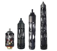 ZSHJG Compuesto Estabilizador de Arco Estabilizador de Aleación de Aluminio Amortiguador de Choque para Reducción de Ruido de Arco Recurvo Tiro con Arco (Negro, 11 Pulgadas)