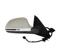 ZSHYTWE Espejos Exteriores para Automóviles Espejo Retrovisor Eléctrico Plegable para Coche, Calefacción Automática con Lámpara Y Memoria, para Q3 2013-2018(Blanco,R 8-White)