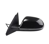 ZSHYTWE Espejos Exteriores para Automóviles Espejo Retrovisor Eléctrico Plegable para Coche, Calefacción Automática con Lámpara Y Memoria, para Q3 2013-2018(Negro,L 8-White)