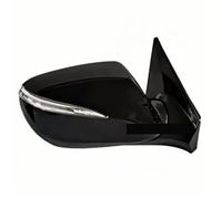 ZSHYTWE Espejos Exteriores para Automóviles Espejo Retrovisor Lateral Automático con Luz De Giro LED De 10 Pines para Hyundai para Santa Fe IX45 Sport (2014-2016)(Negro,Bien)