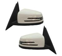ZSHYTWE Espejos Exteriores para Automóviles para Mercedes para Benz W212 E250 E300 E350 E400 E550 E63 AMG 2010-2016 Conjunto Cubierta Espejo Retrovisor Lateral Automático(1Pair White)
